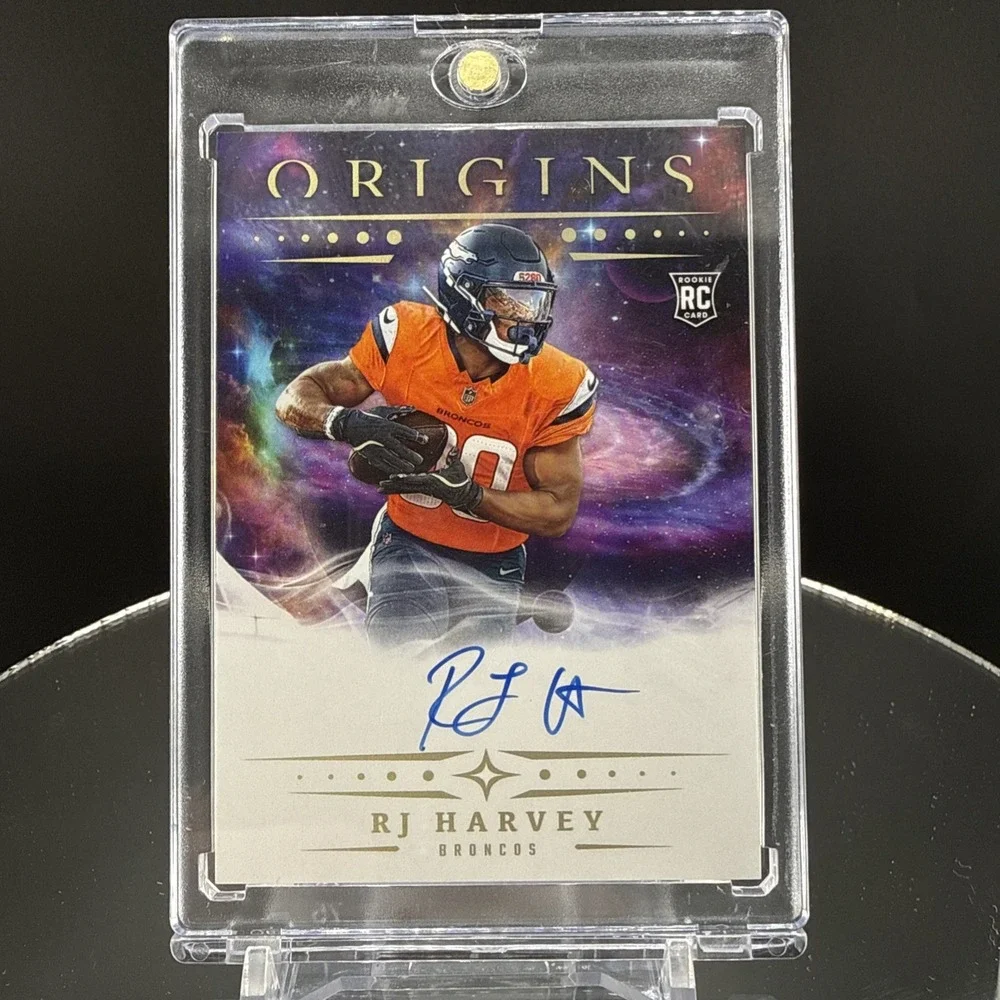 2025 Panini Origins -On Card Auto Rookie RJ Harvey #RA-RJH